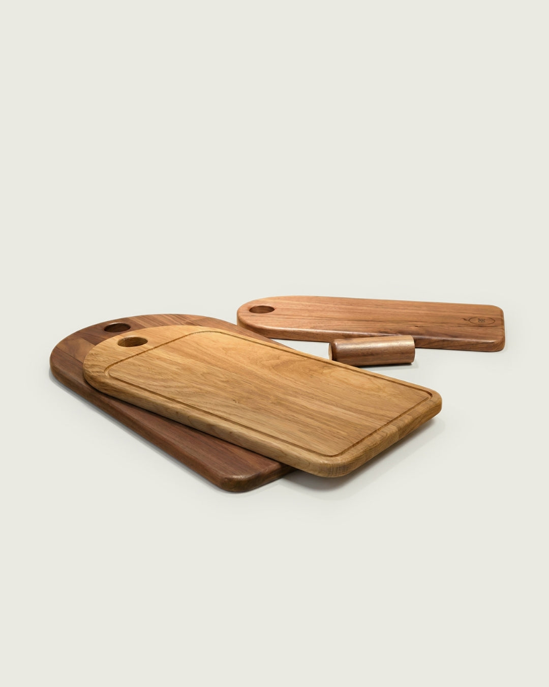 Commune 10th Anniversary Cheese Board (Set of 3) Solid Walnut/Oak
