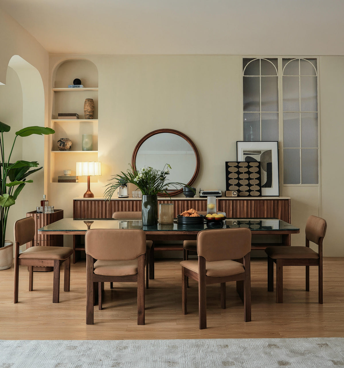 Hotel Paradiso 1.8m Marble-Top Dining Table