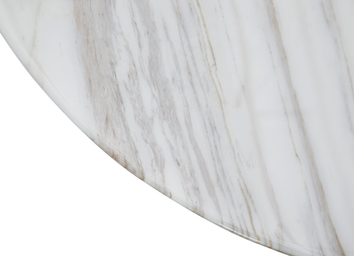 Cone Marble-Top Dining Table - Round