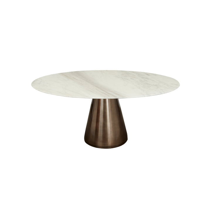 Cone Marble-Top Dining Table - Oval