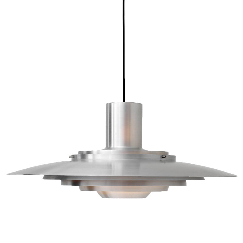 Hanging Lamp Silver Aluminum Dia48Cm