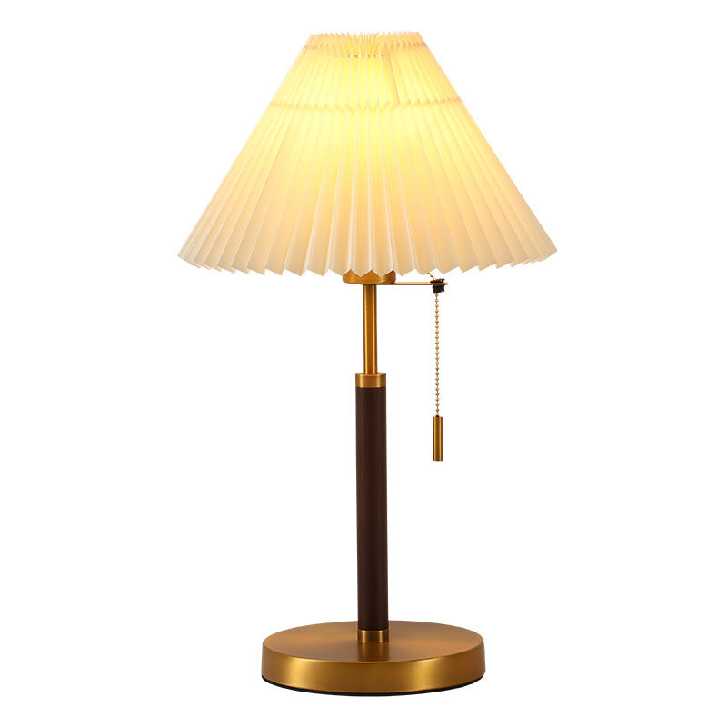 Table Lamp Dark Brn With Gold Iron W31*H50Cm