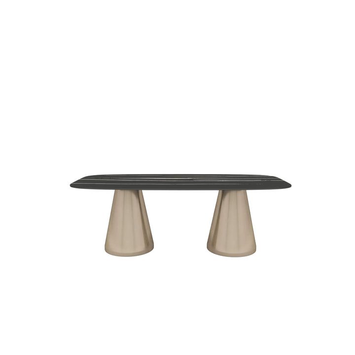 Cone Marble-Top Dining Table - Rectangle