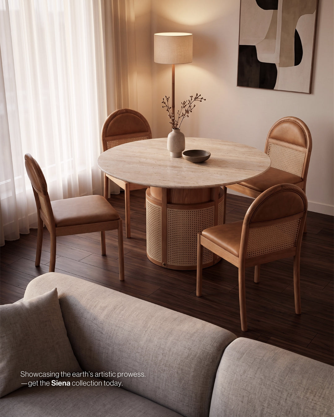 Siena Side Chair - Matte Oak