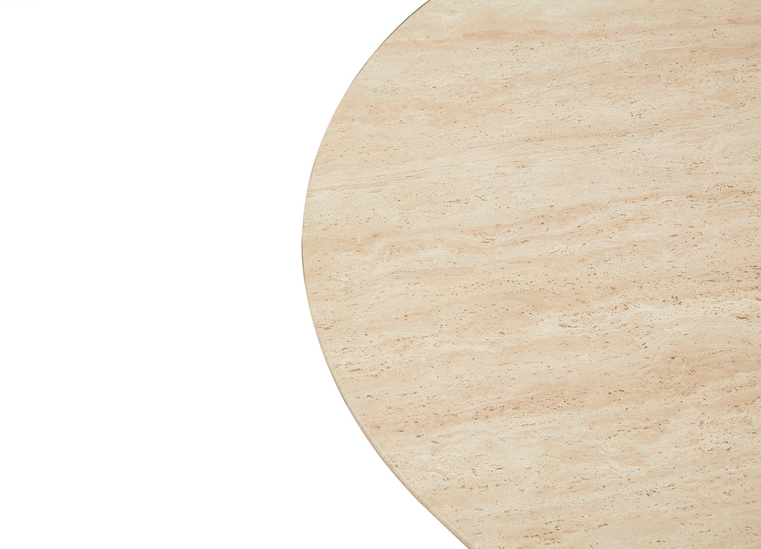 Siena Travertine-Top Dining Table