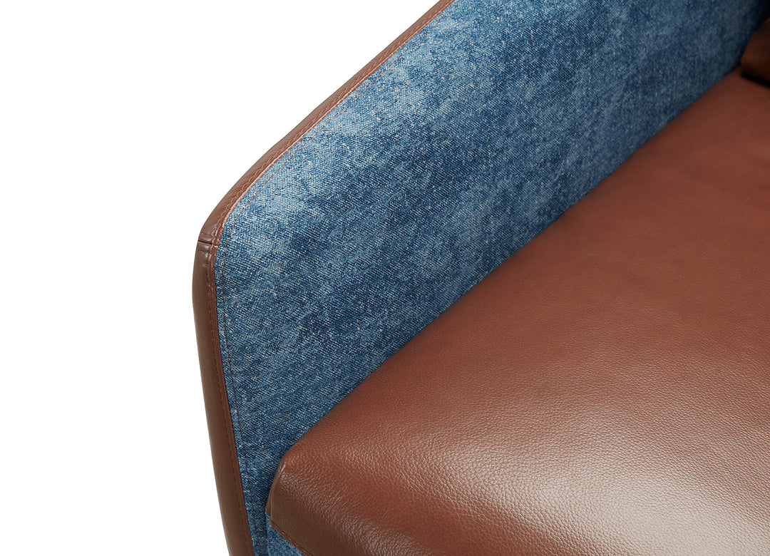 Volta Sofa 2L-Shape Chaise on Right (Mixed Upholstery)