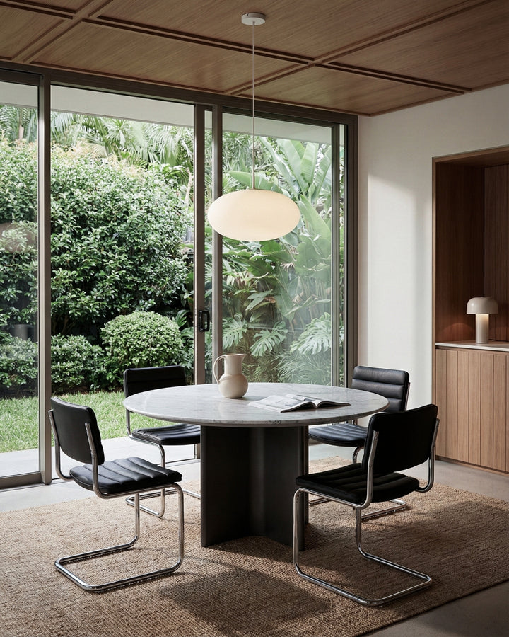 Stealth Marble-Top Dining Table Round